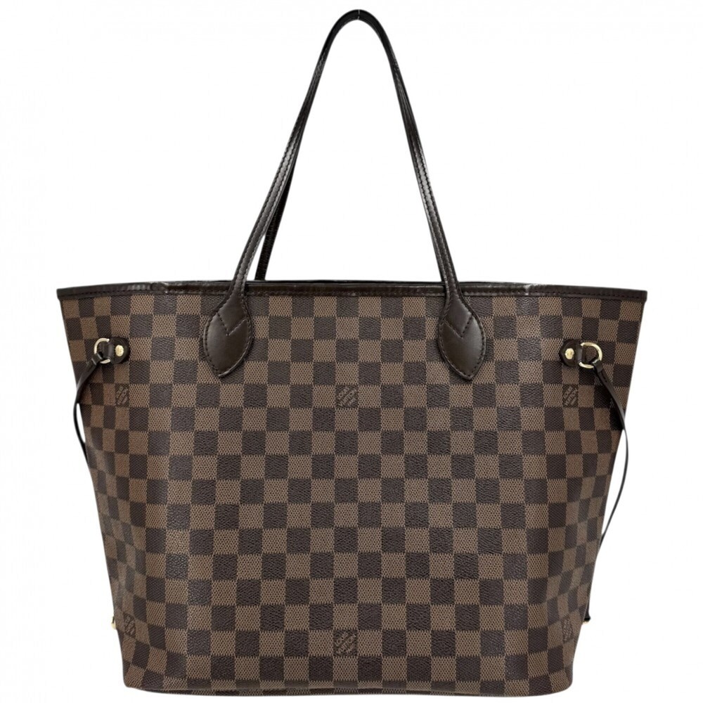 LOUIS VUITTON Brown Damier Canvas Neverfull MM Tote Bag - Picture 2 of 9